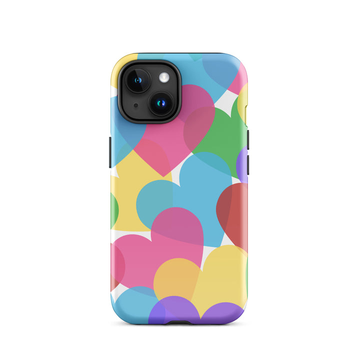 Overlapping Hearts Tough iPhone® case