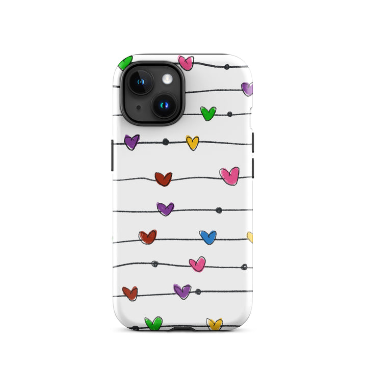 String Hearts Tough iPhone® Case