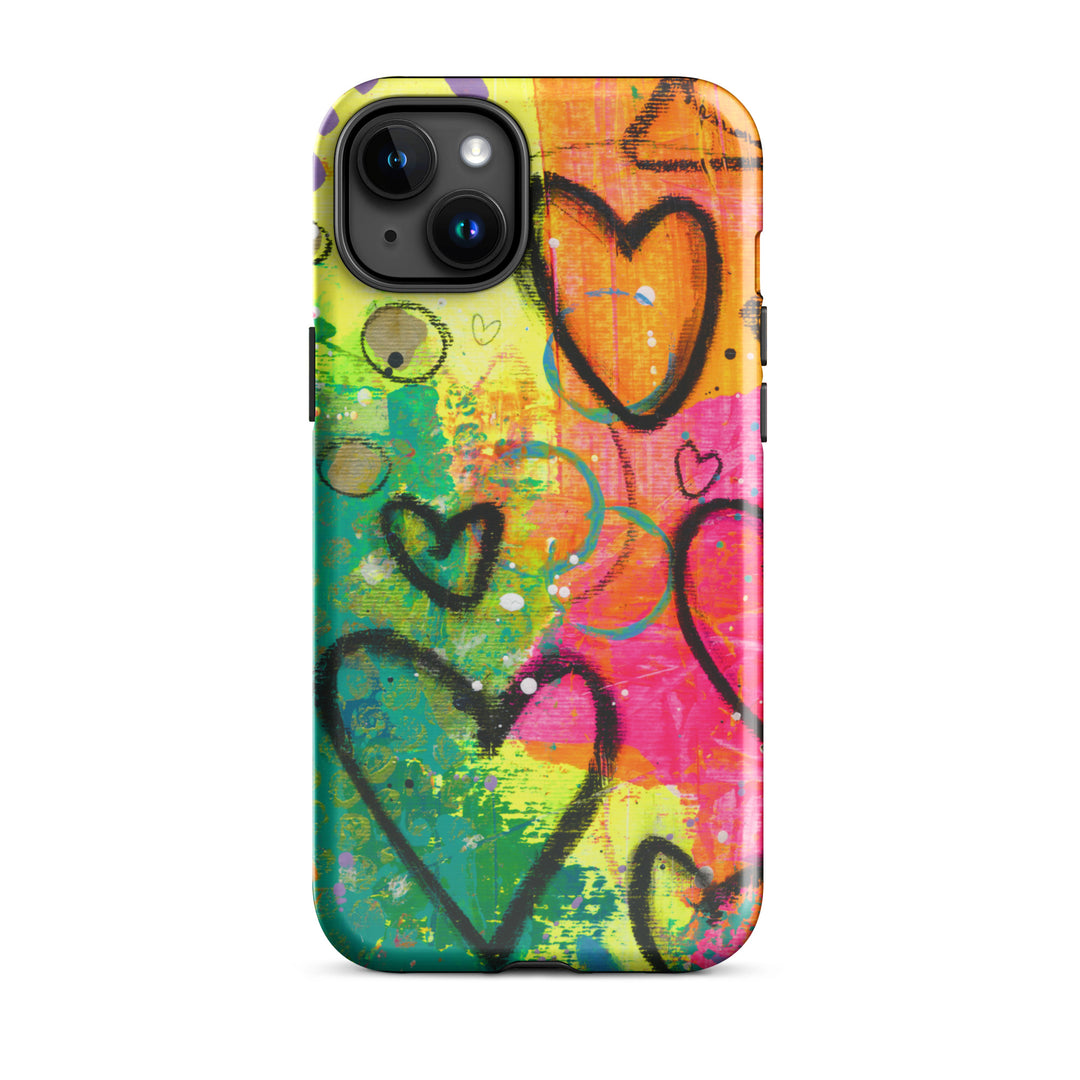 Abstract Hearts Tough iPhone® Case