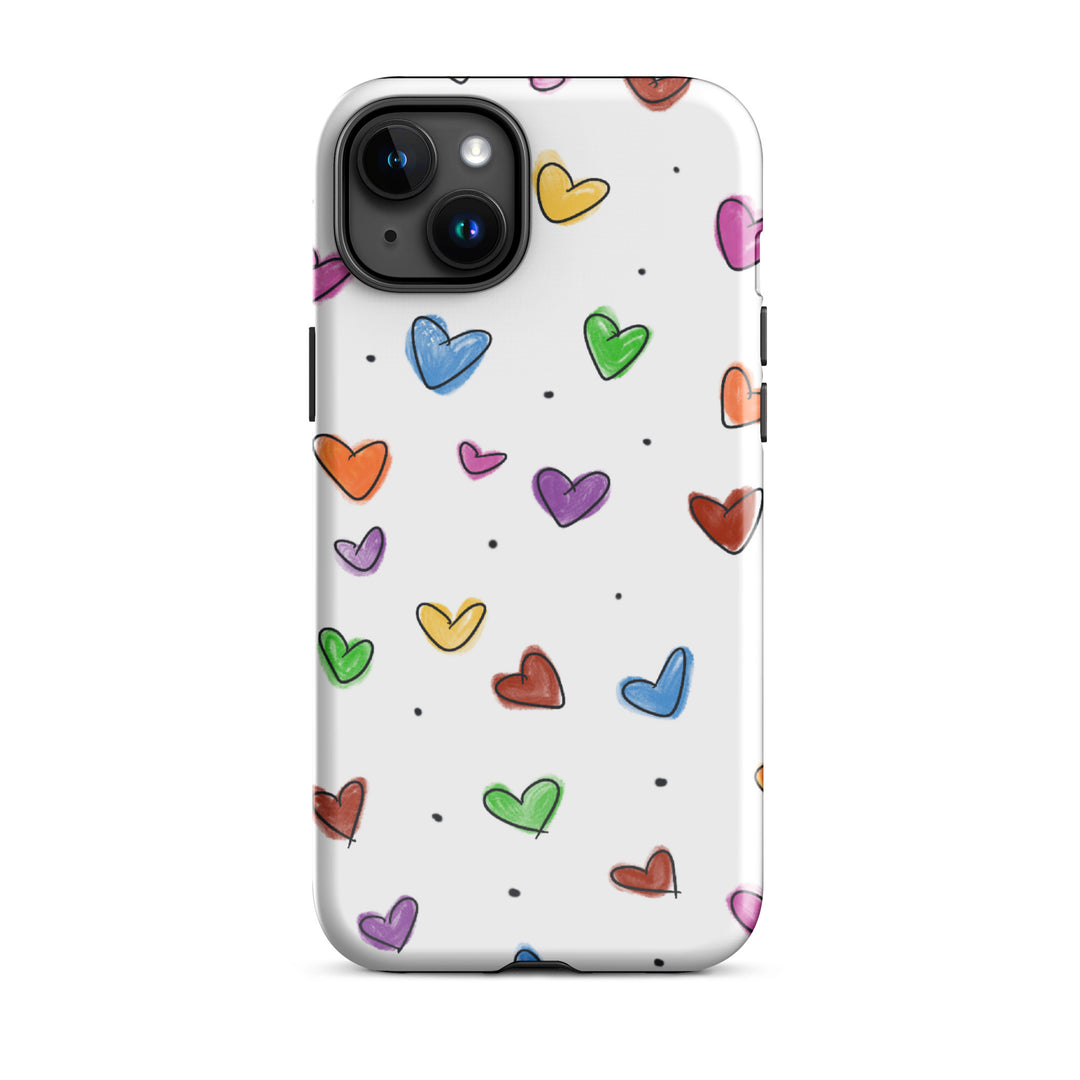 Tiny Heart Sketch Tough iPhone® Case