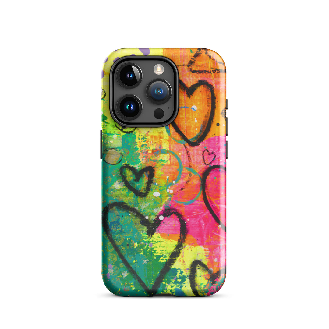 Abstract Hearts Tough iPhone® Case