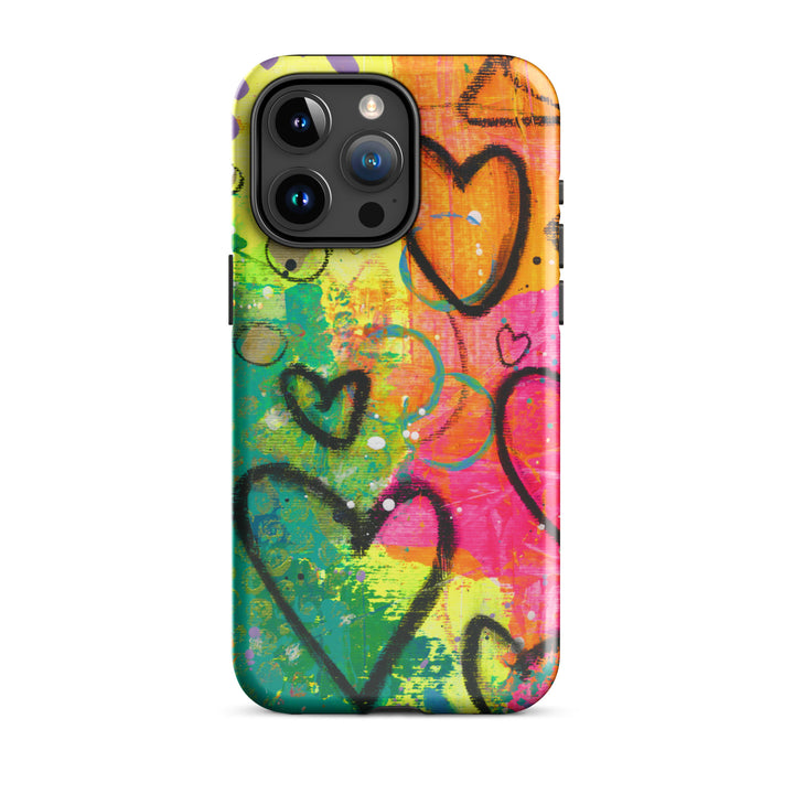 Abstract Hearts Tough iPhone® Case