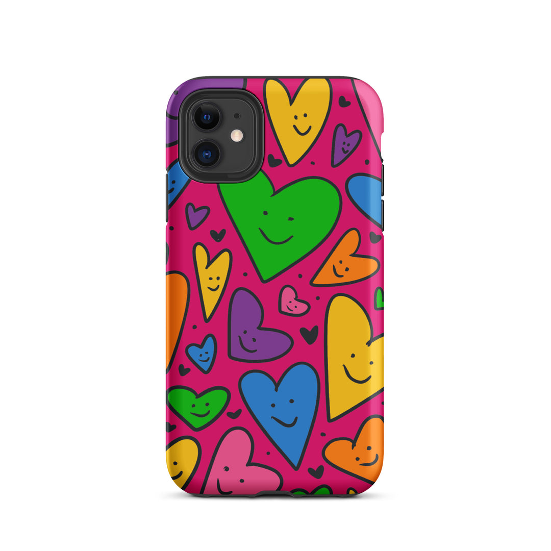 Happy Hearts Tough iPhone® Case