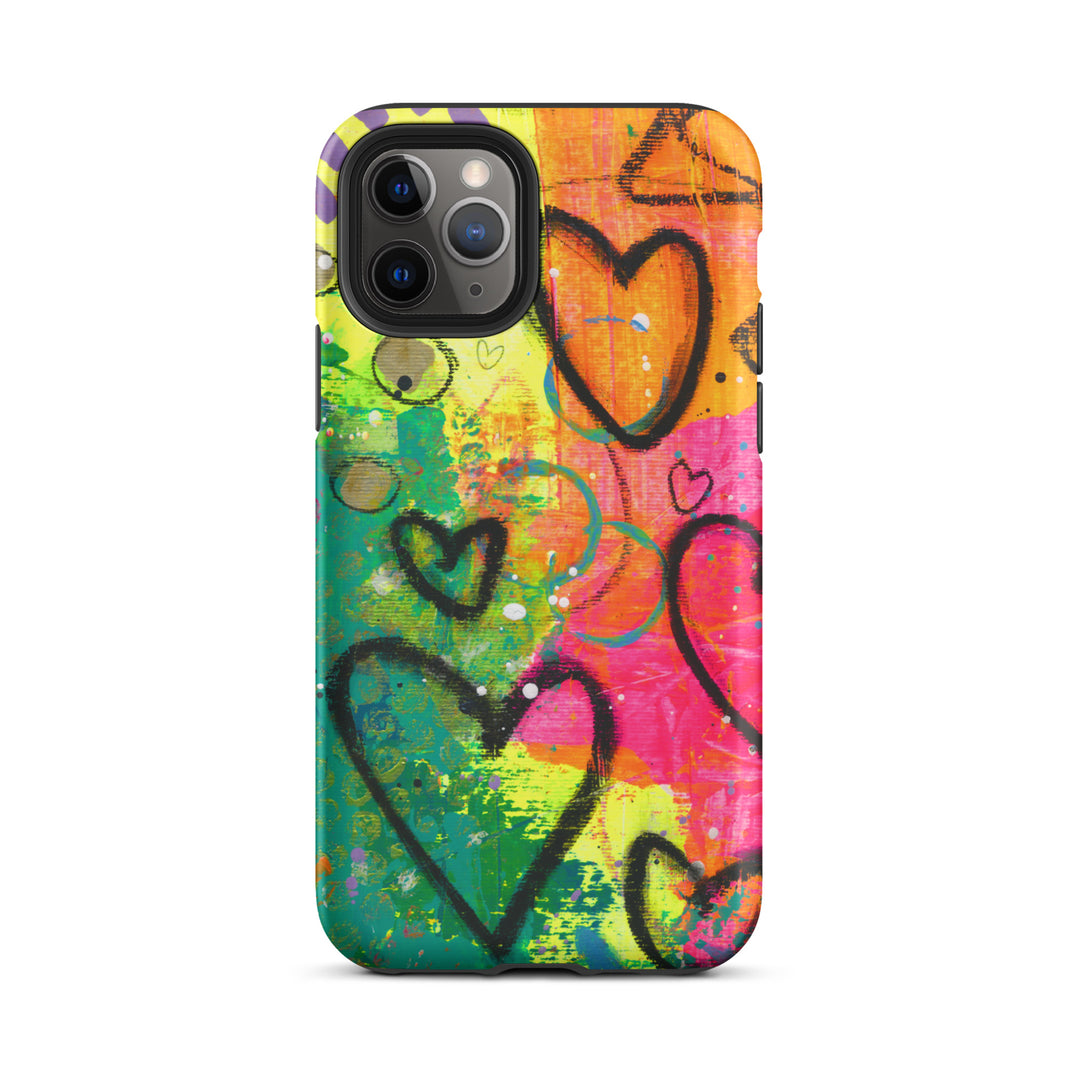 Abstract Hearts Tough iPhone® Case