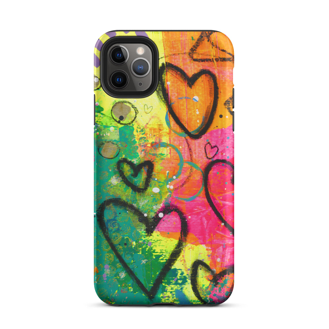 Abstract Hearts Tough iPhone® Case