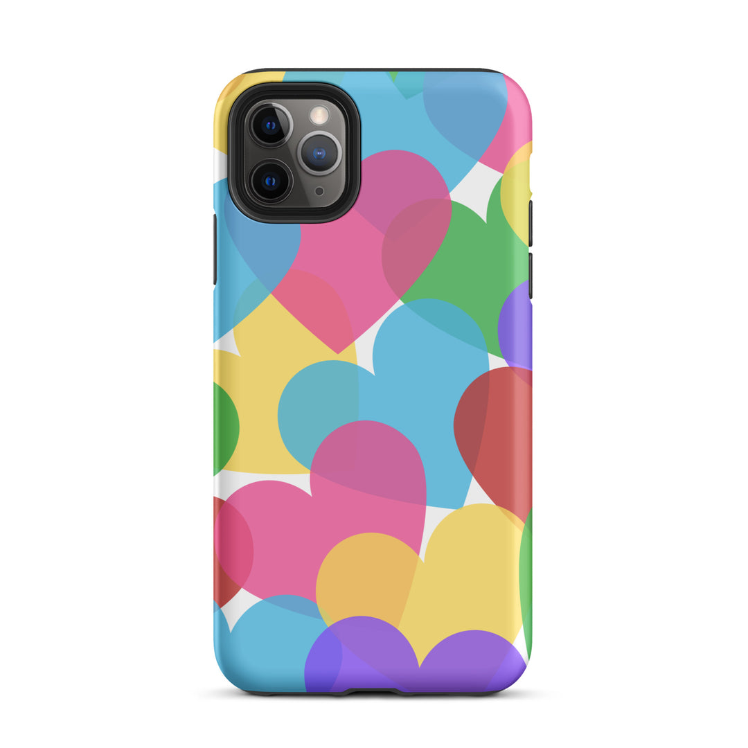 Overlapping Hearts Tough iPhone® case