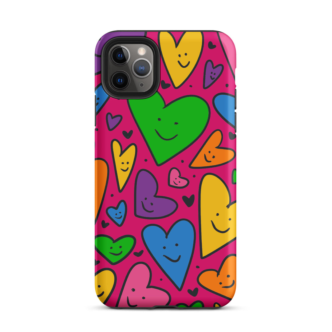 Happy Hearts Tough iPhone® Case