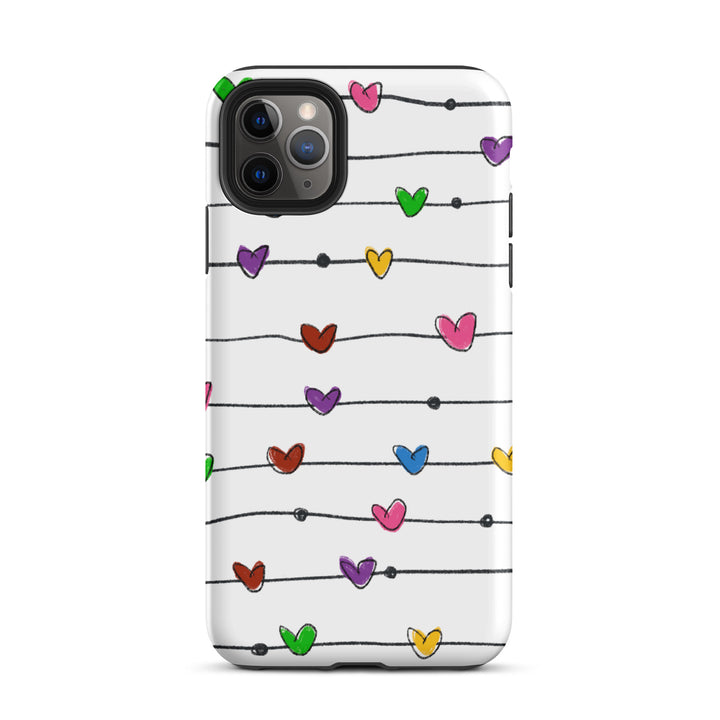 String Hearts Tough iPhone® Case