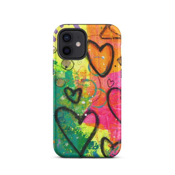 Abstract Hearts Tough iPhone® Case