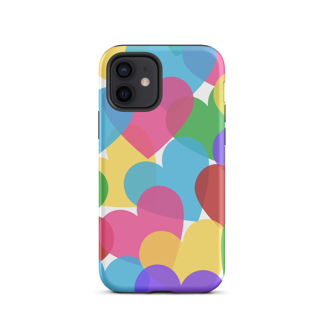 Overlapping Hearts Tough iPhone® case