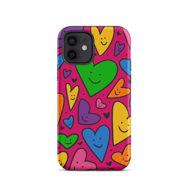 Happy Hearts Tough iPhone® Case