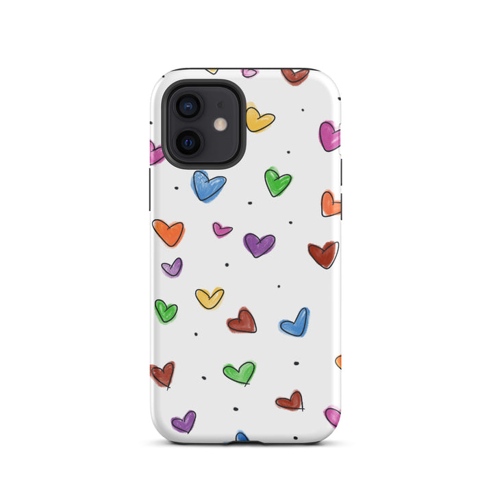 Tiny Heart Sketch Tough iPhone® Case