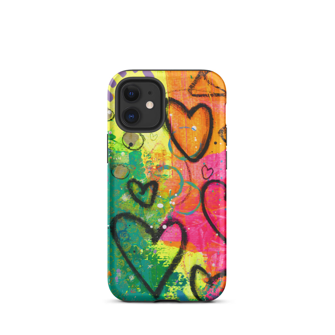 Abstract Hearts Tough iPhone® Case