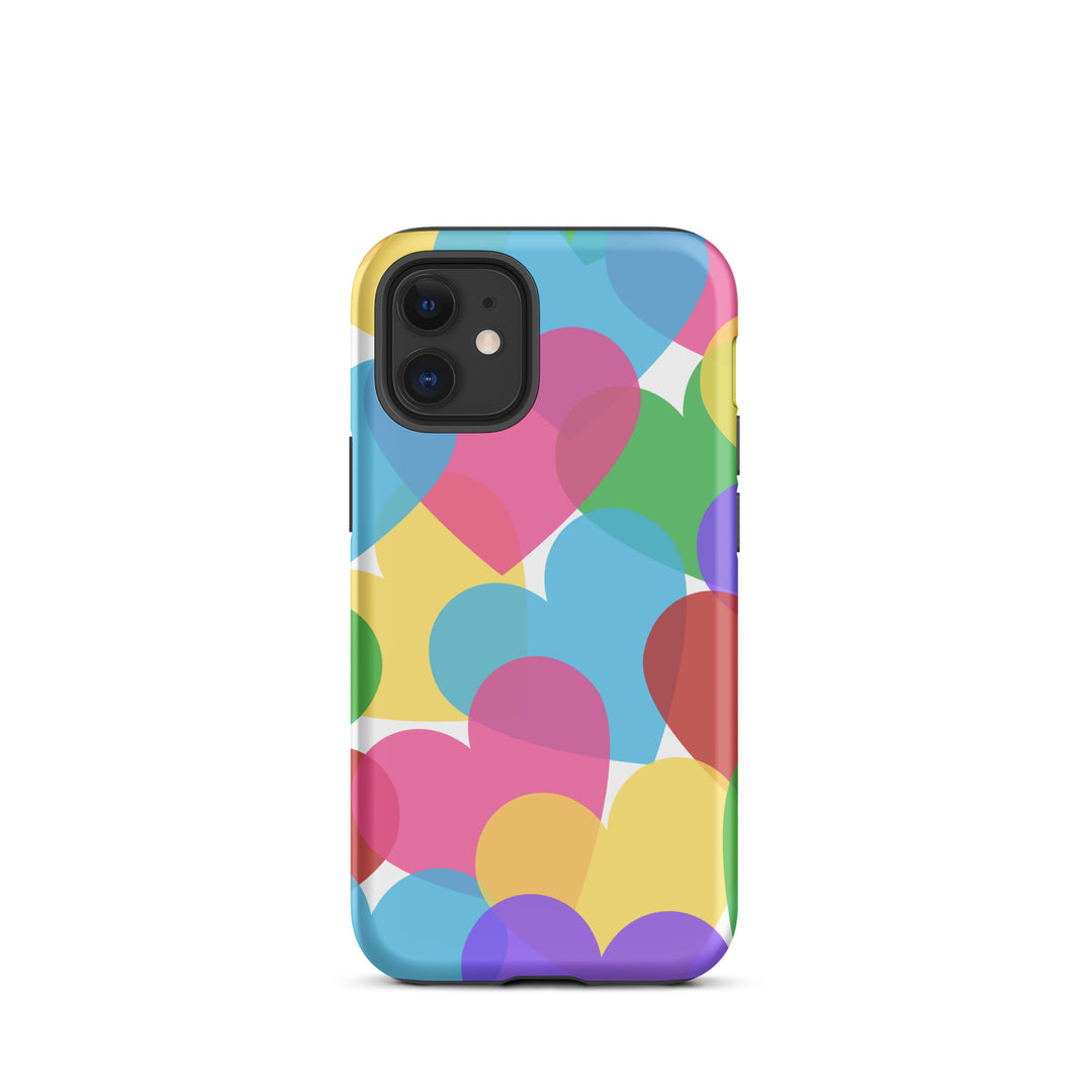 Overlapping Hearts Tough iPhone® case