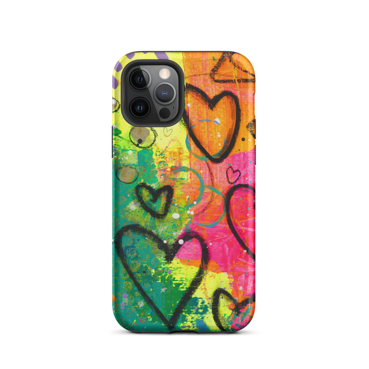 Abstract Hearts Tough iPhone® Case