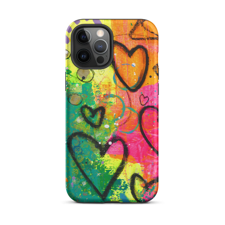 Abstract Hearts Tough iPhone® Case