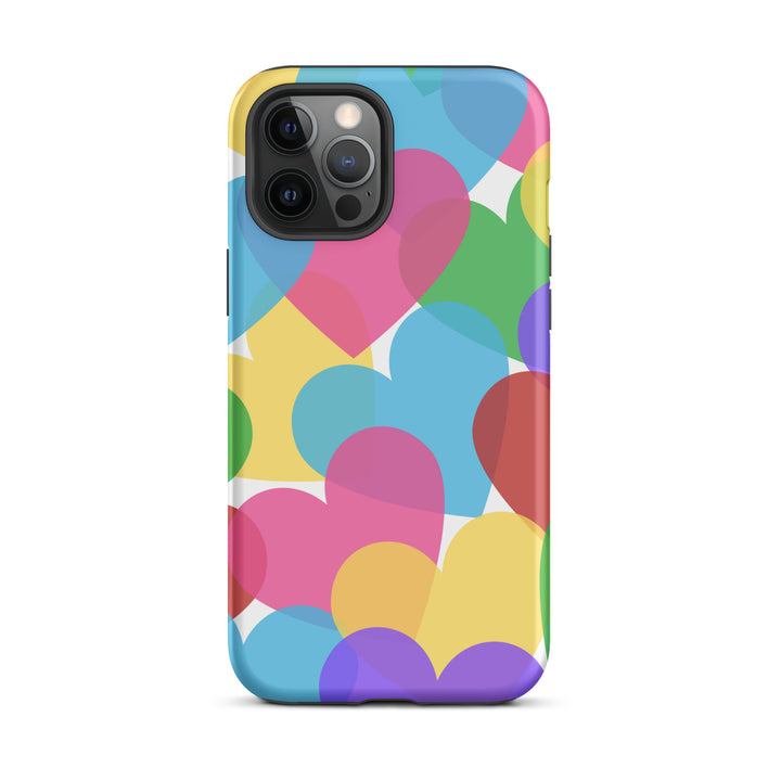 Overlapping Hearts Tough iPhone® case