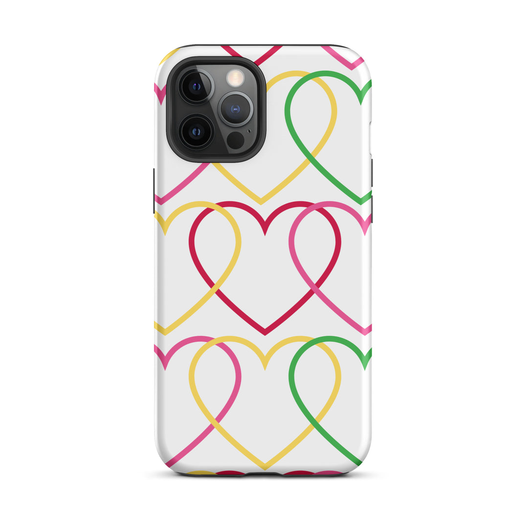 Symmetrical Hearts Tough iPhone® Case