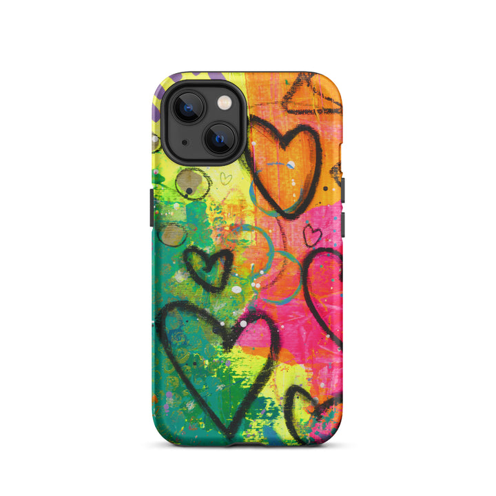 Abstract Hearts Tough iPhone® Case