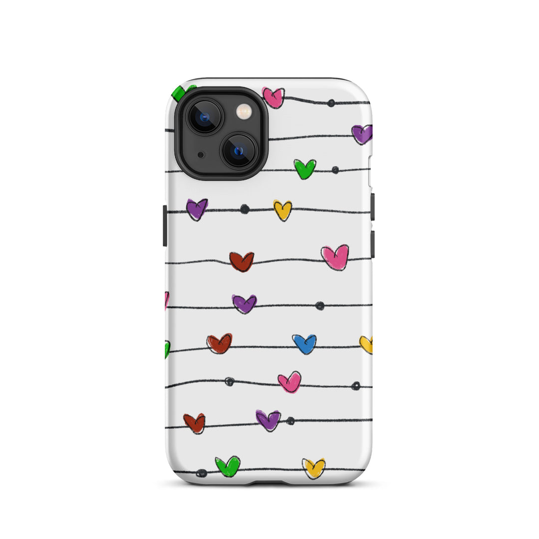 String Hearts Tough iPhone® Case