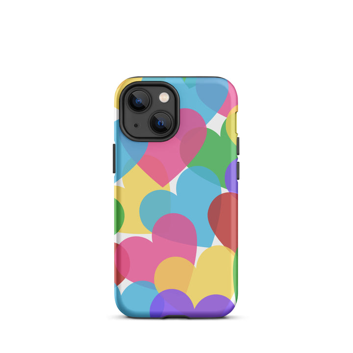 Overlapping Hearts Tough iPhone® case