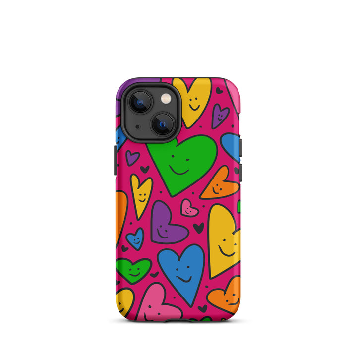 Happy Hearts Tough iPhone® Case