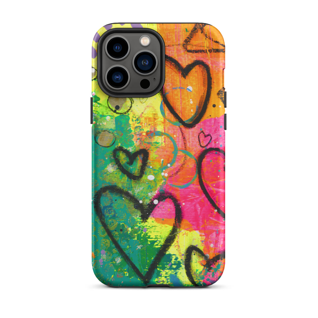 Abstract Hearts Tough iPhone® Case