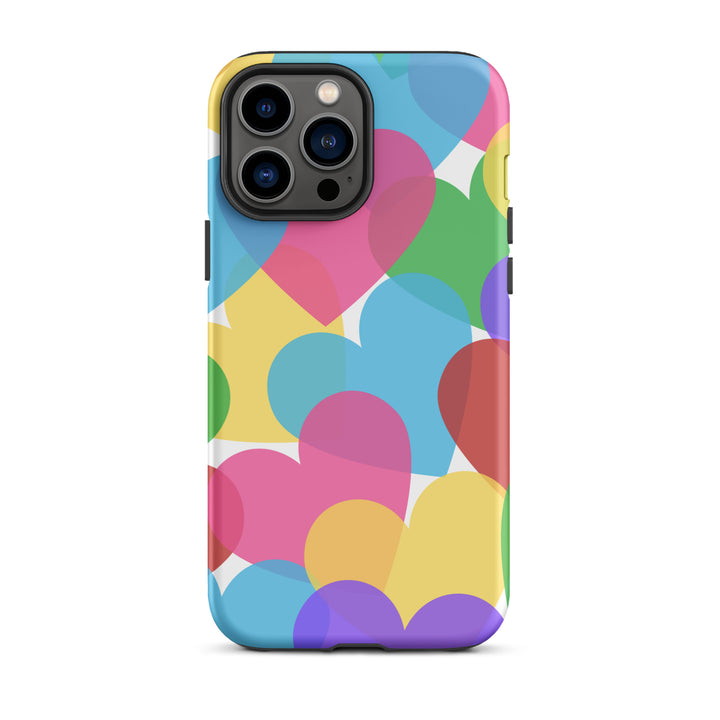 Overlapping Hearts Tough iPhone® case