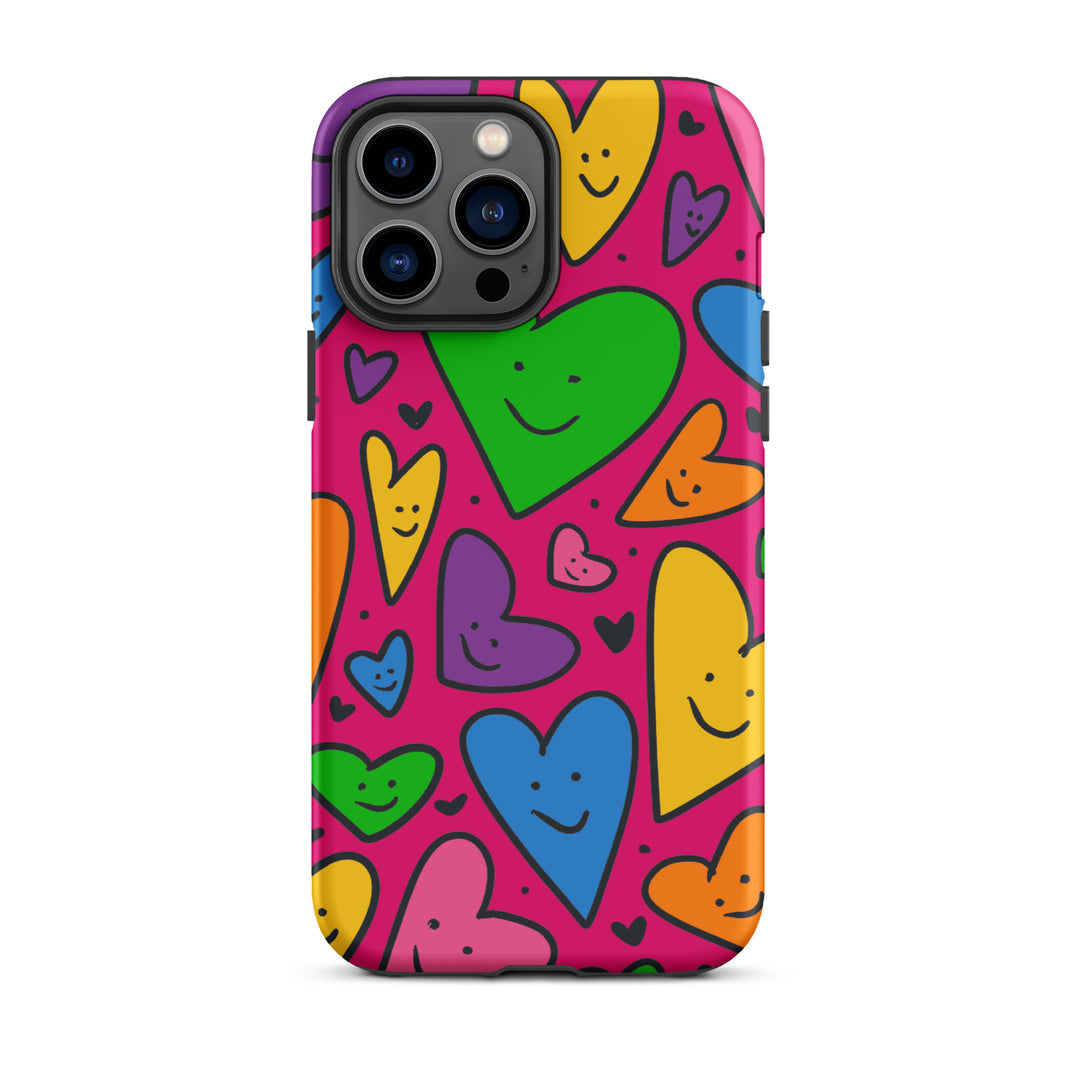 Happy Hearts Tough iPhone® Case