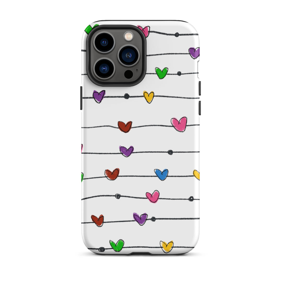 String Hearts Tough iPhone® Case