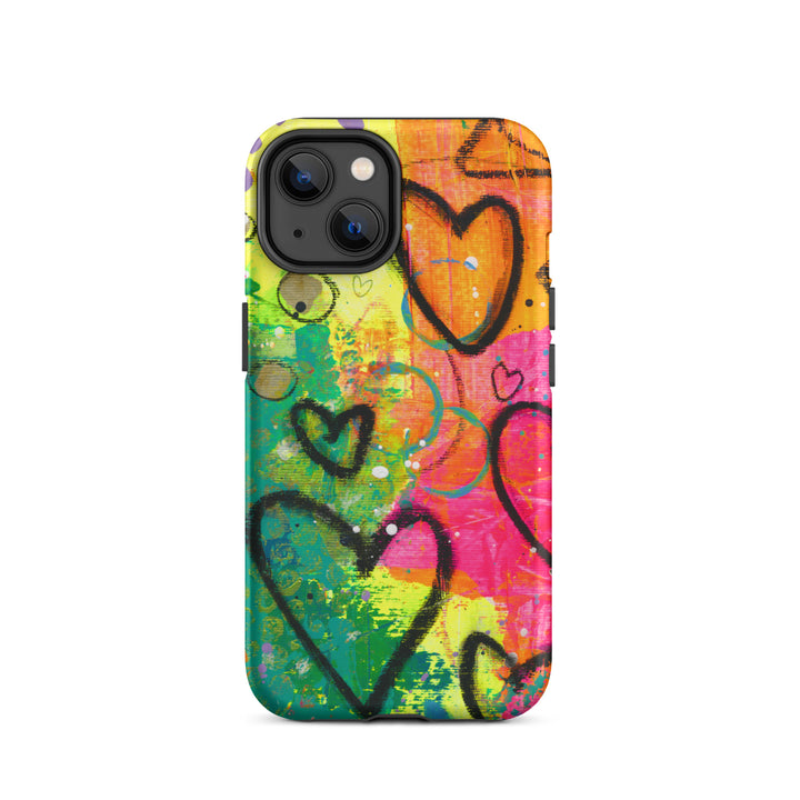 Abstract Hearts Tough iPhone® Case