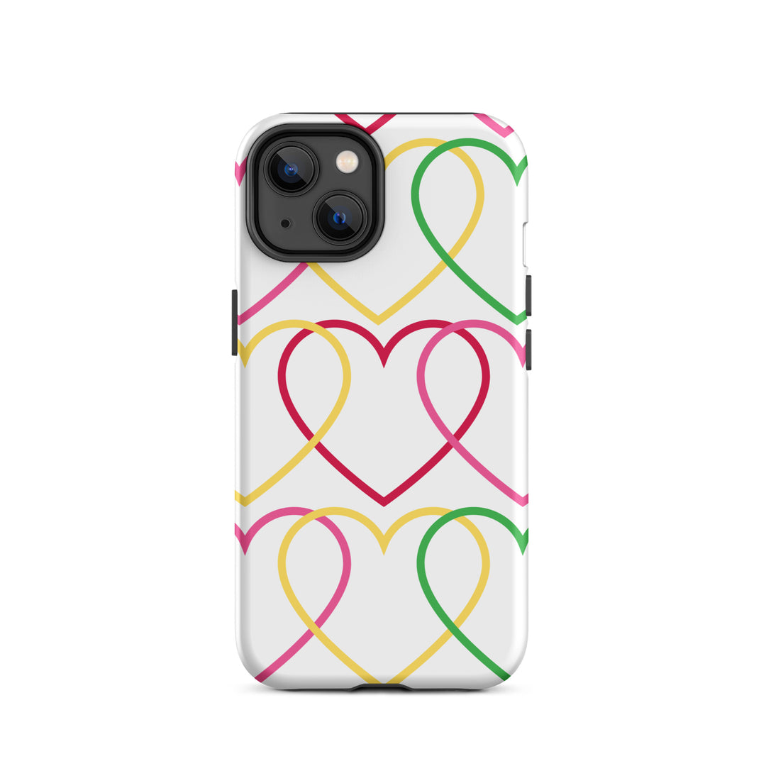 Symmetrical Hearts Tough iPhone® Case