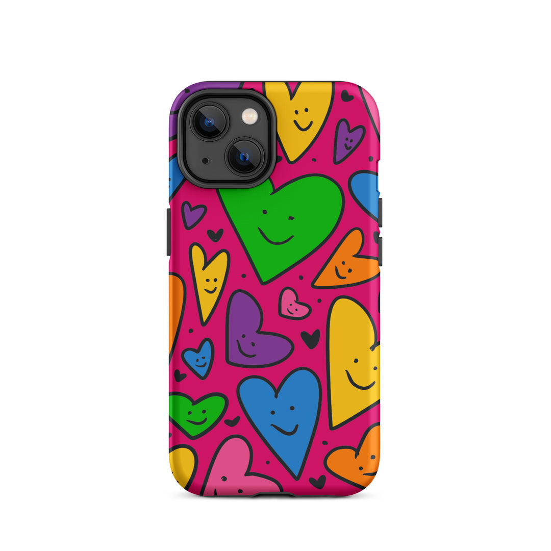 Happy Hearts Tough iPhone® Case