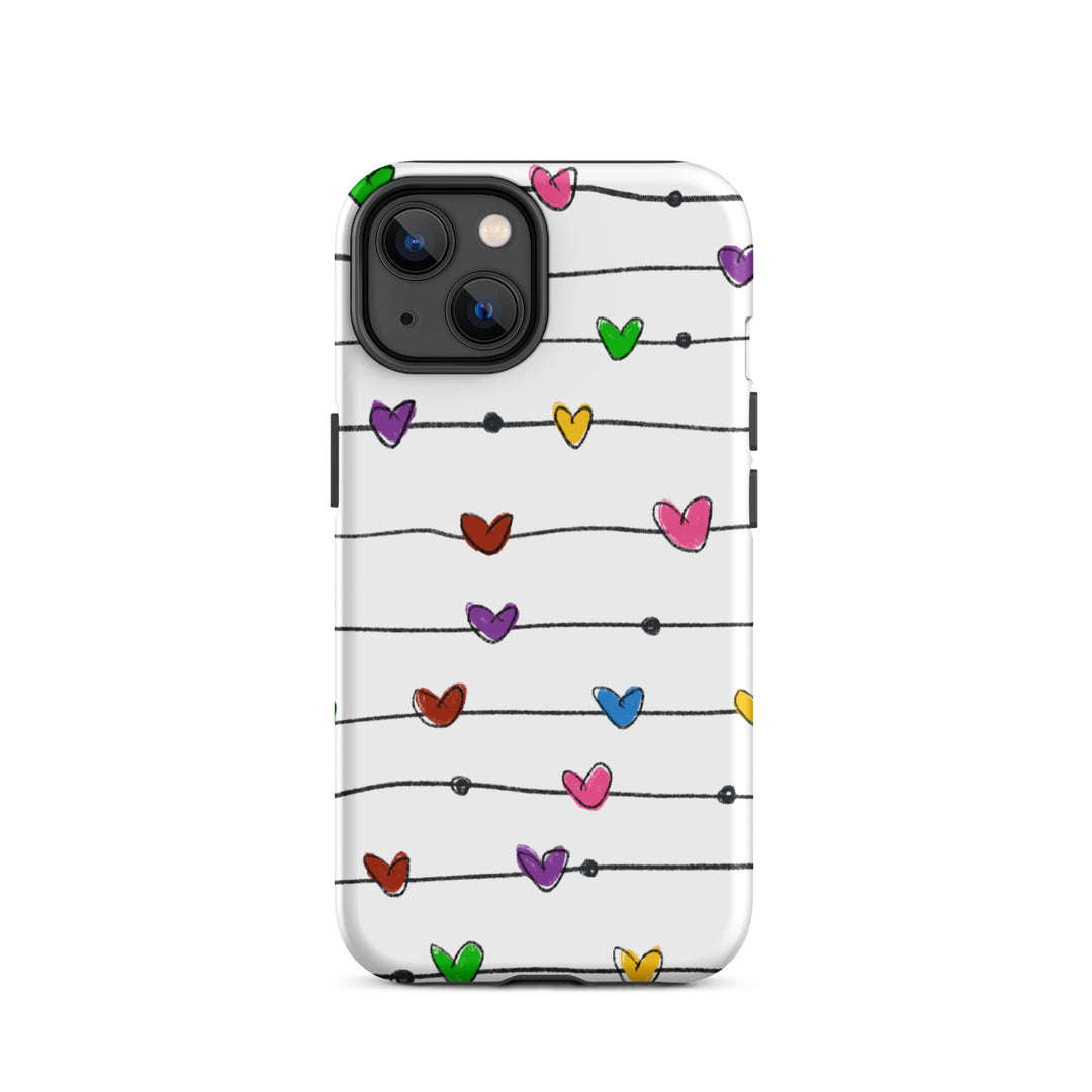 String Hearts Tough iPhone® Case