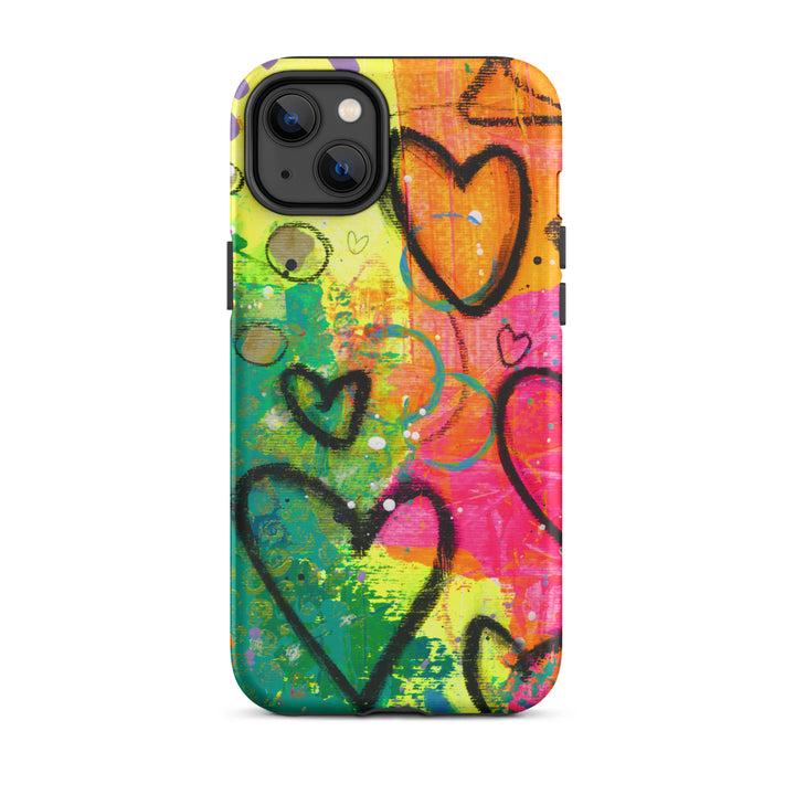 Abstract Hearts Tough iPhone® Case