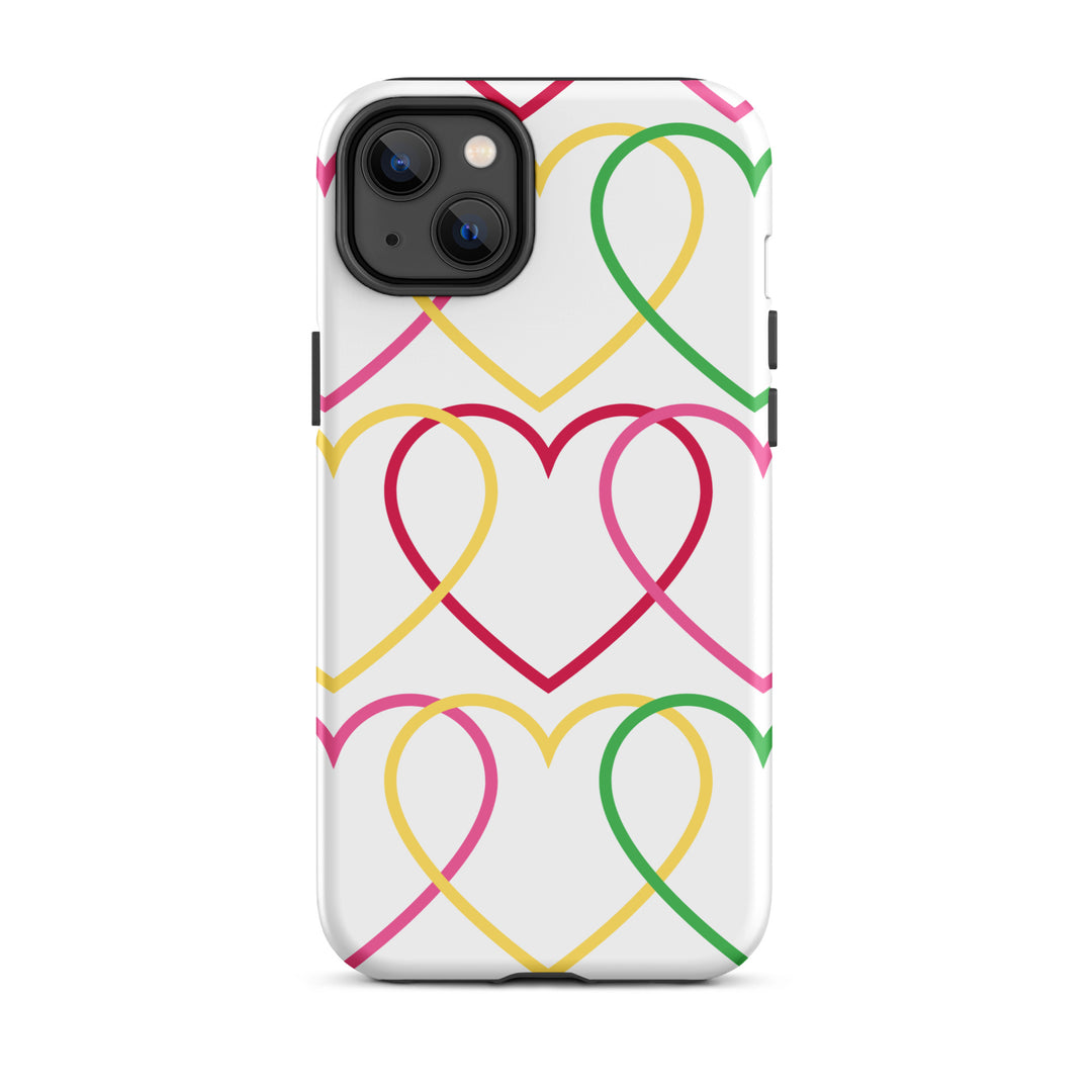 Symmetrical Hearts Tough iPhone® Case