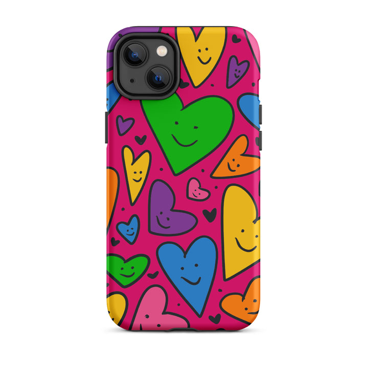 Happy Hearts Tough iPhone® Case