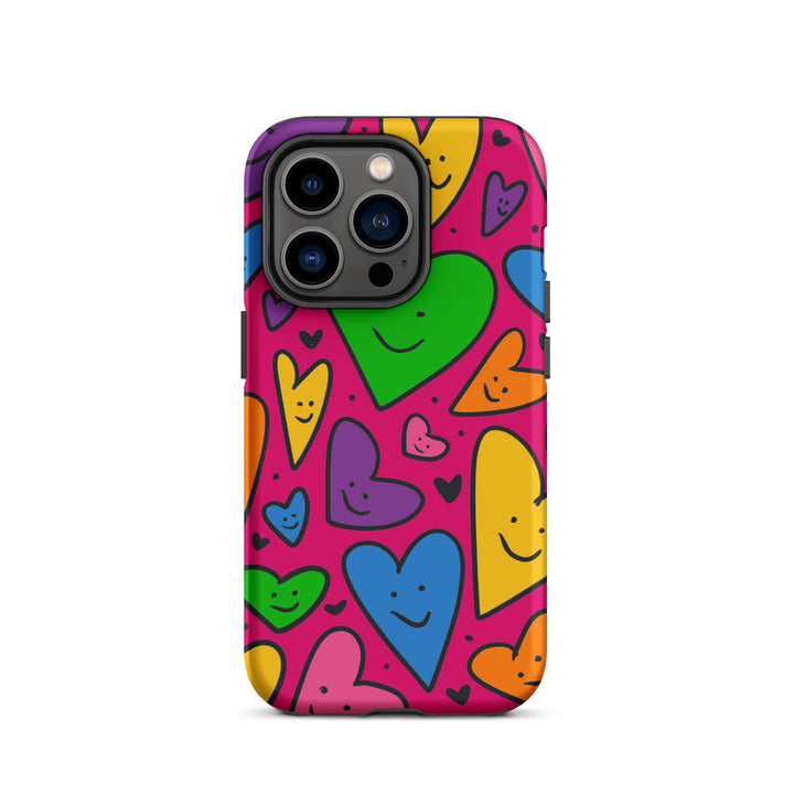 Happy Hearts Tough iPhone® Case