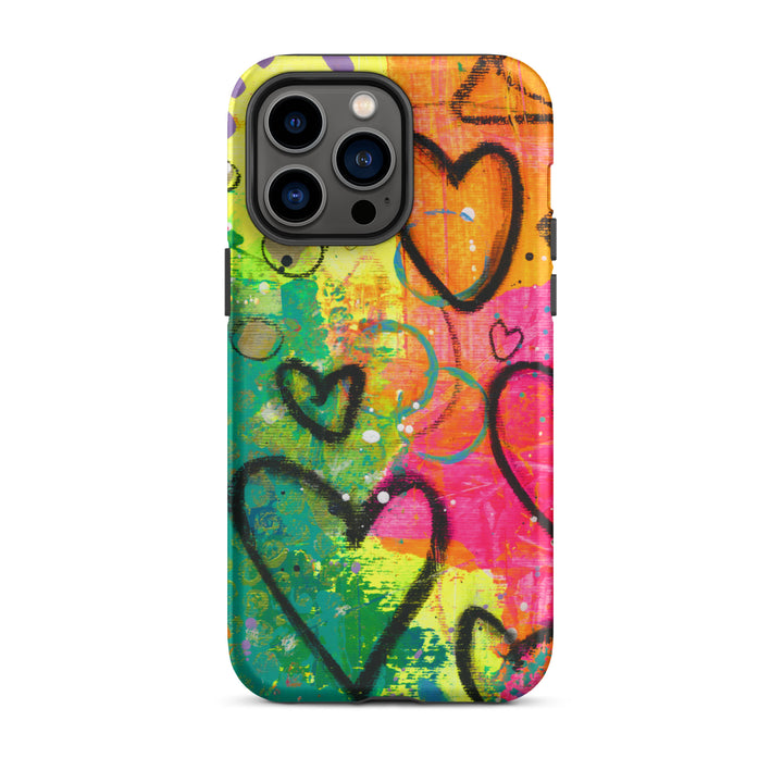 Abstract Hearts Tough iPhone® Case