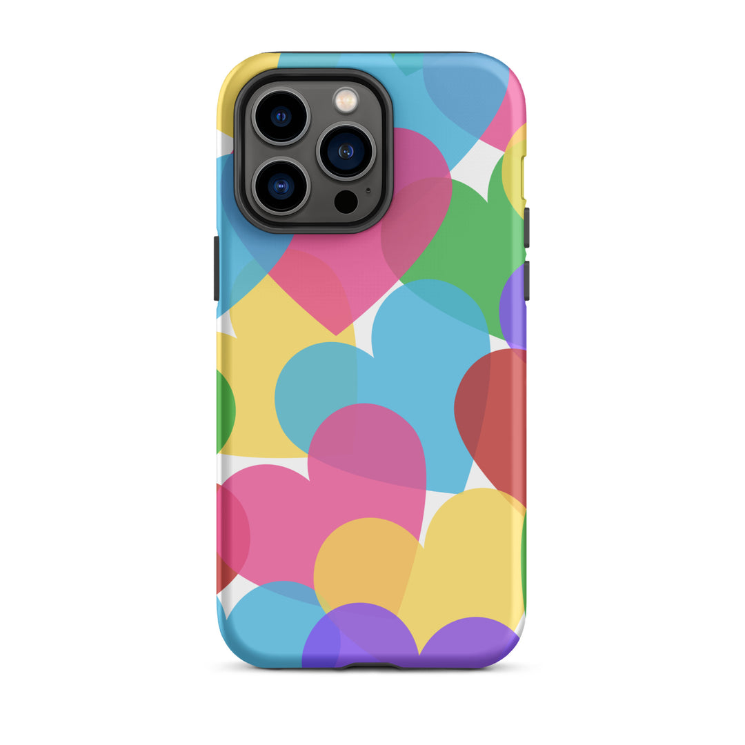 Overlapping Hearts Tough iPhone® case