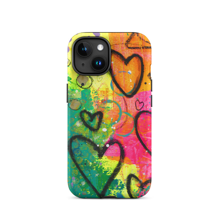 Abstract Hearts Tough iPhone® Case