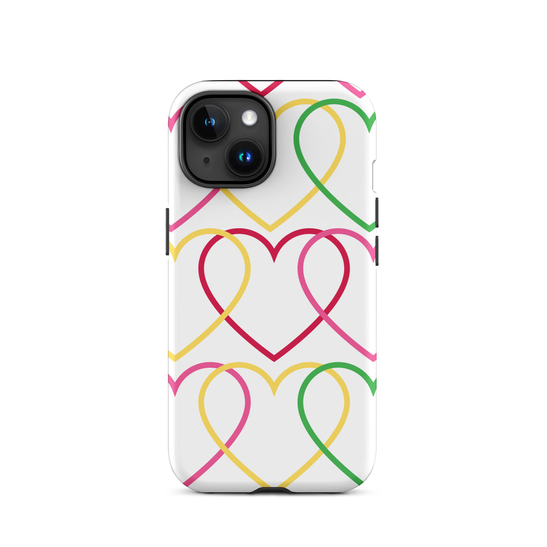 Symmetrical Hearts Tough iPhone® Case