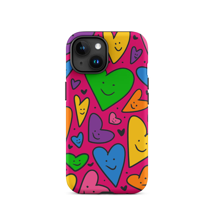 Happy Hearts Tough iPhone® Case