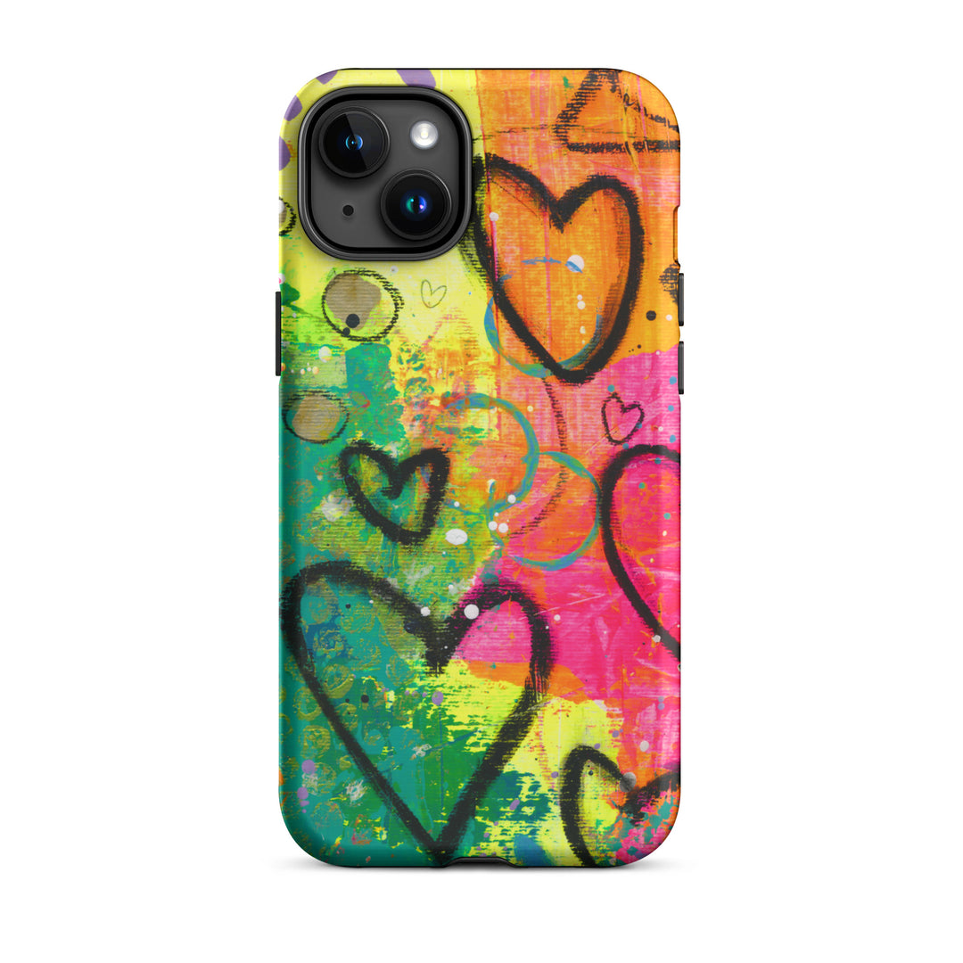 Abstract Hearts Tough iPhone® Case