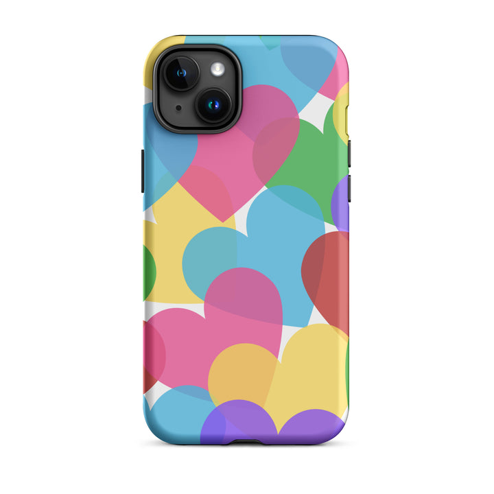 Overlapping Hearts Tough iPhone® case