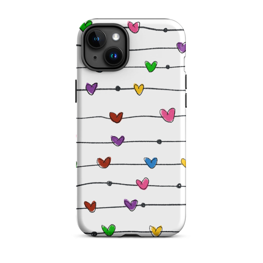 String Hearts Tough iPhone® Case