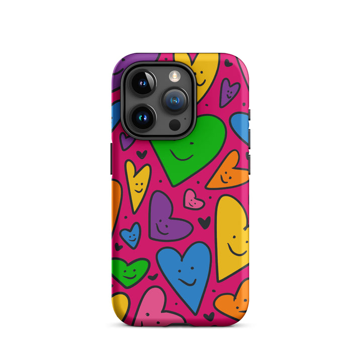 Happy Hearts Tough iPhone® Case