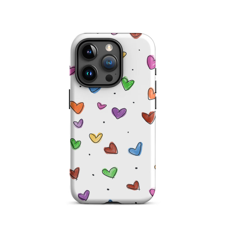 Tiny Heart Sketch Tough iPhone® Case