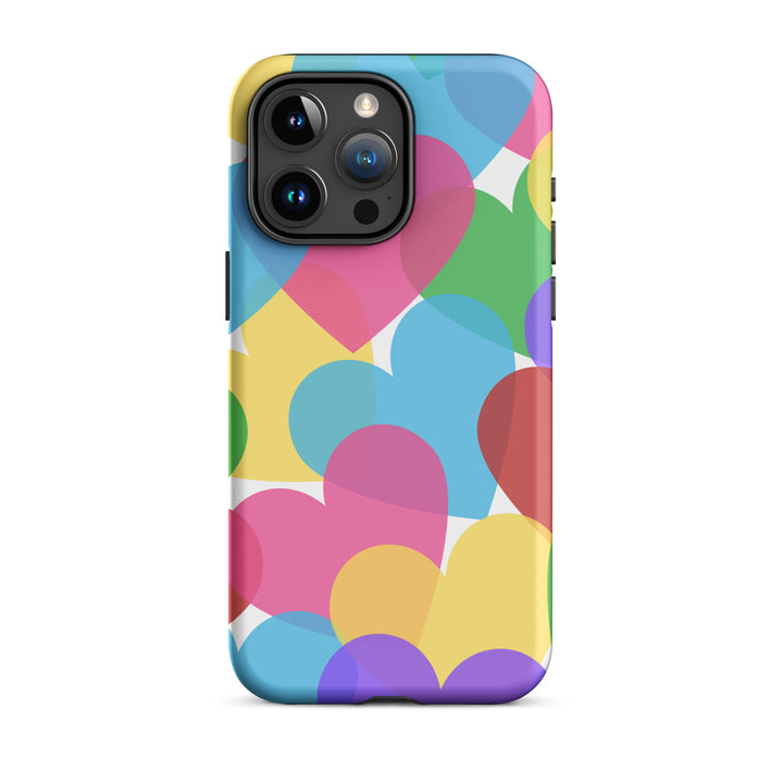 Overlapping Hearts Tough iPhone® case