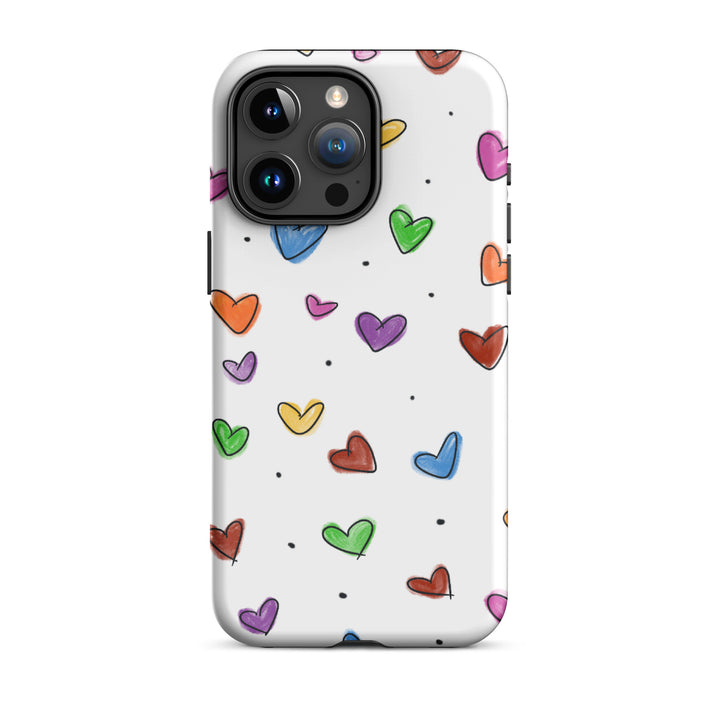 Tiny Heart Sketch Tough iPhone® Case